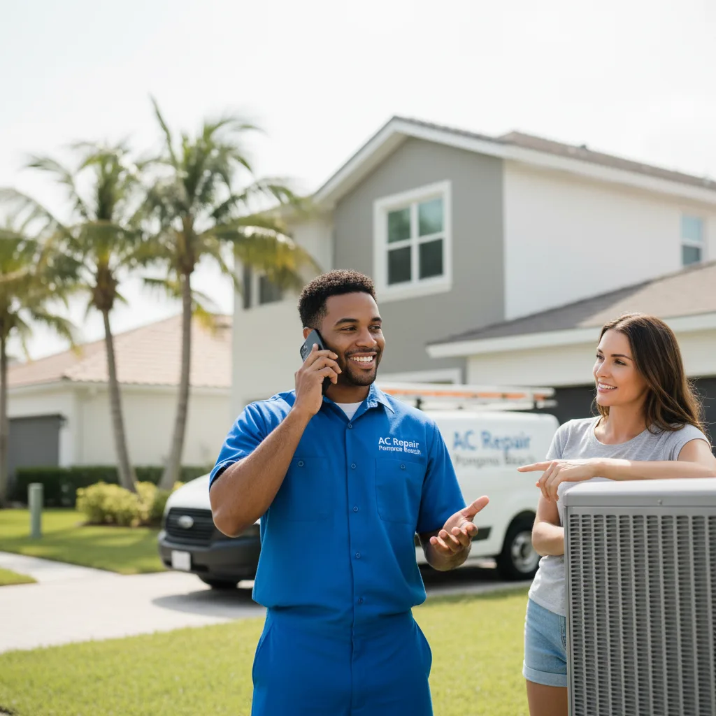 AC Repair Pompano Beach customer support in Villas